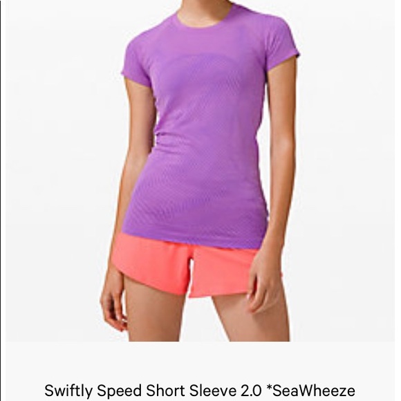 Lululemon Seawheeze Speed Short Sleeve - Picture 1 of 5